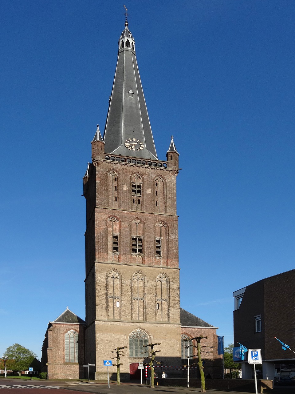 Clemenskerk, Steenwijk, Nyderlandai, Bažnyčia, Bokštas, Bokštas, Spire, Pastatas, Religinis, Architektūra