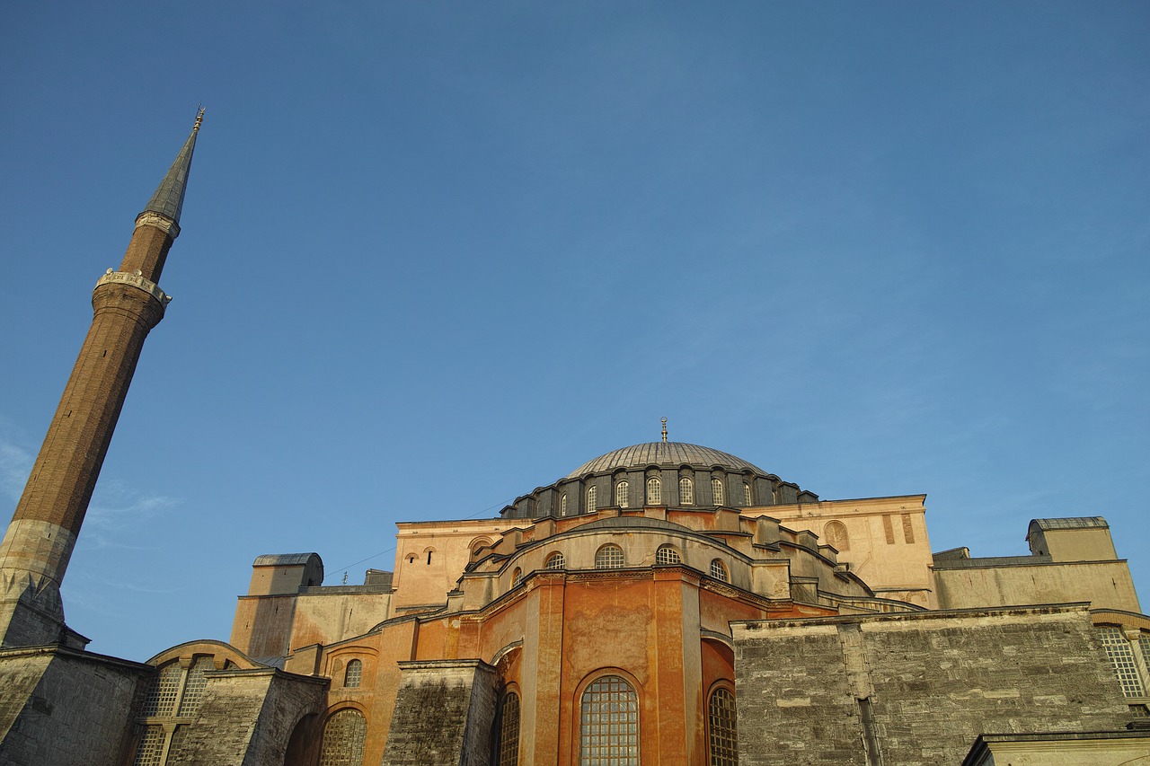 Cliche, Hagia Sophia, Cami, Islamas, Minaretas, Religija, Istanbulas, Malda, Turkija, Garbinimas