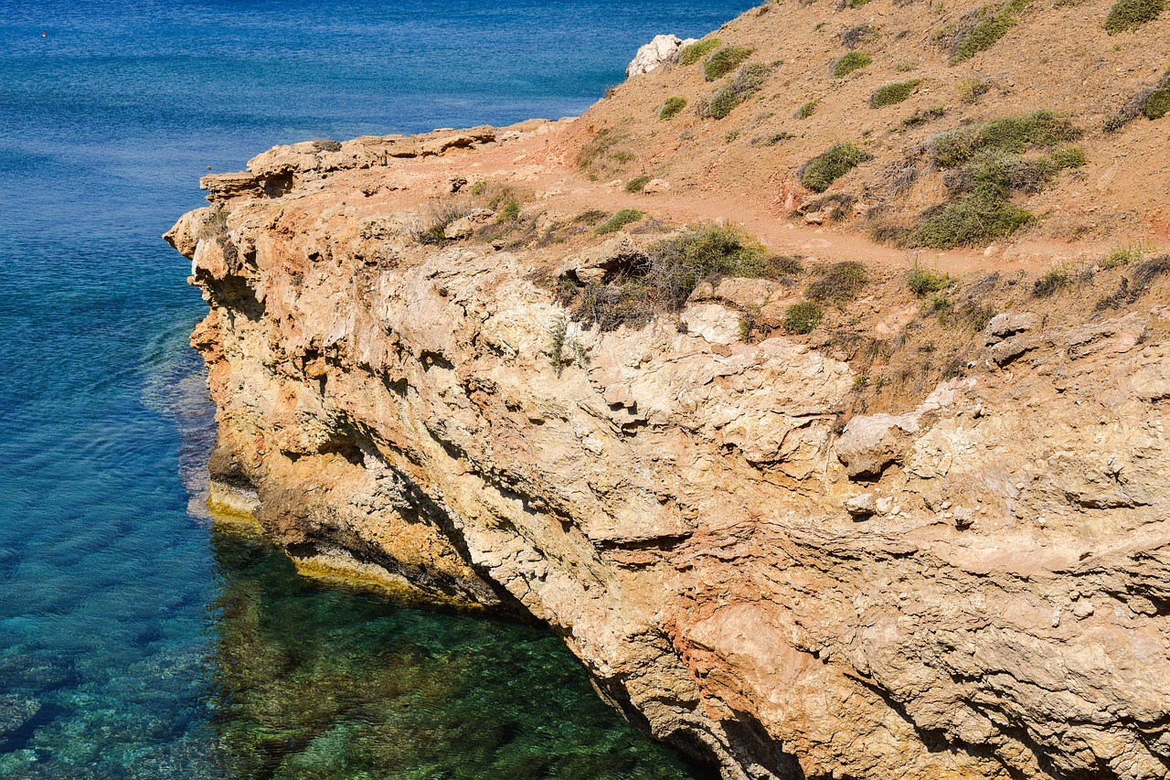 Uolos, Uolos Pakrantė, Pakrantės Kelias, Geologija, Erozija, Kraštovaizdis, Gamta, Kapparis, Kipras, Smiltainis