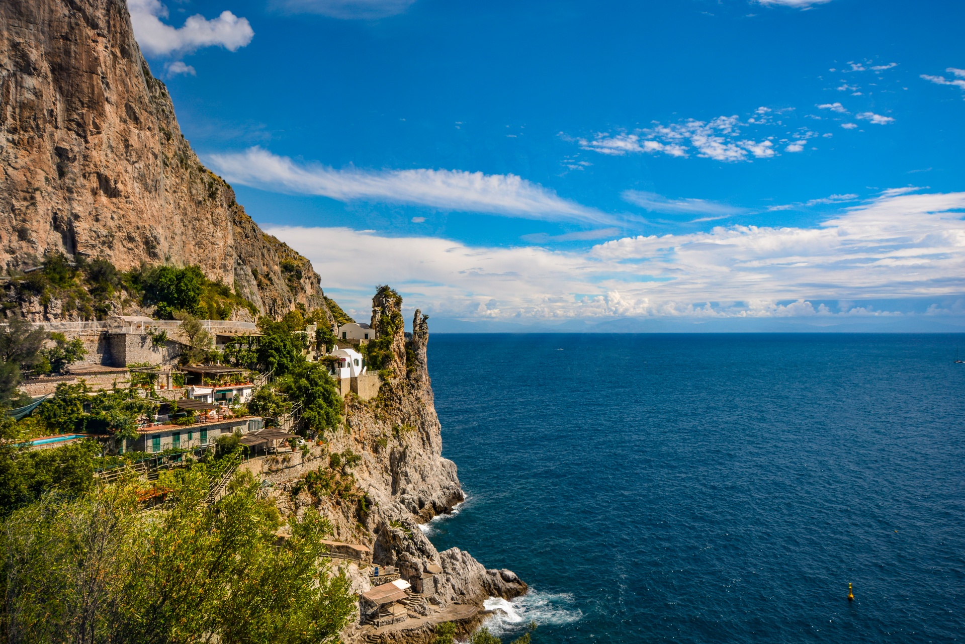 Amalfi,  Kranto,  Kranto Linija,  Italy,  Ispanų,  Akmenys,  Ramstis,  Bangos,  Krantas,  Kalnai
