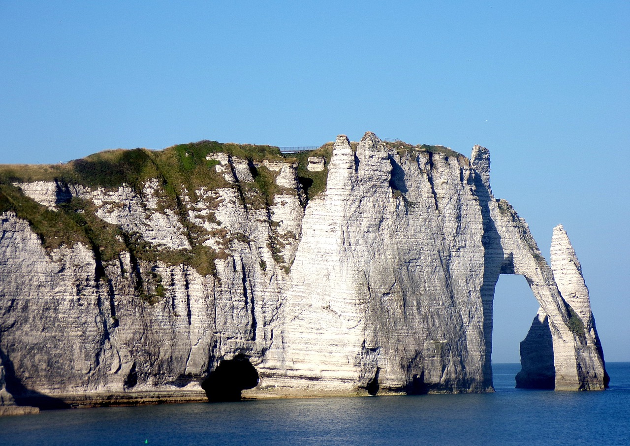 Uolos Etretat,  Vandenynas,  Jūra,  Uolos,  Normandija,  Prancūzija,  Pobūdį,  Kraštovaizdis,  Etretat,  Pusė