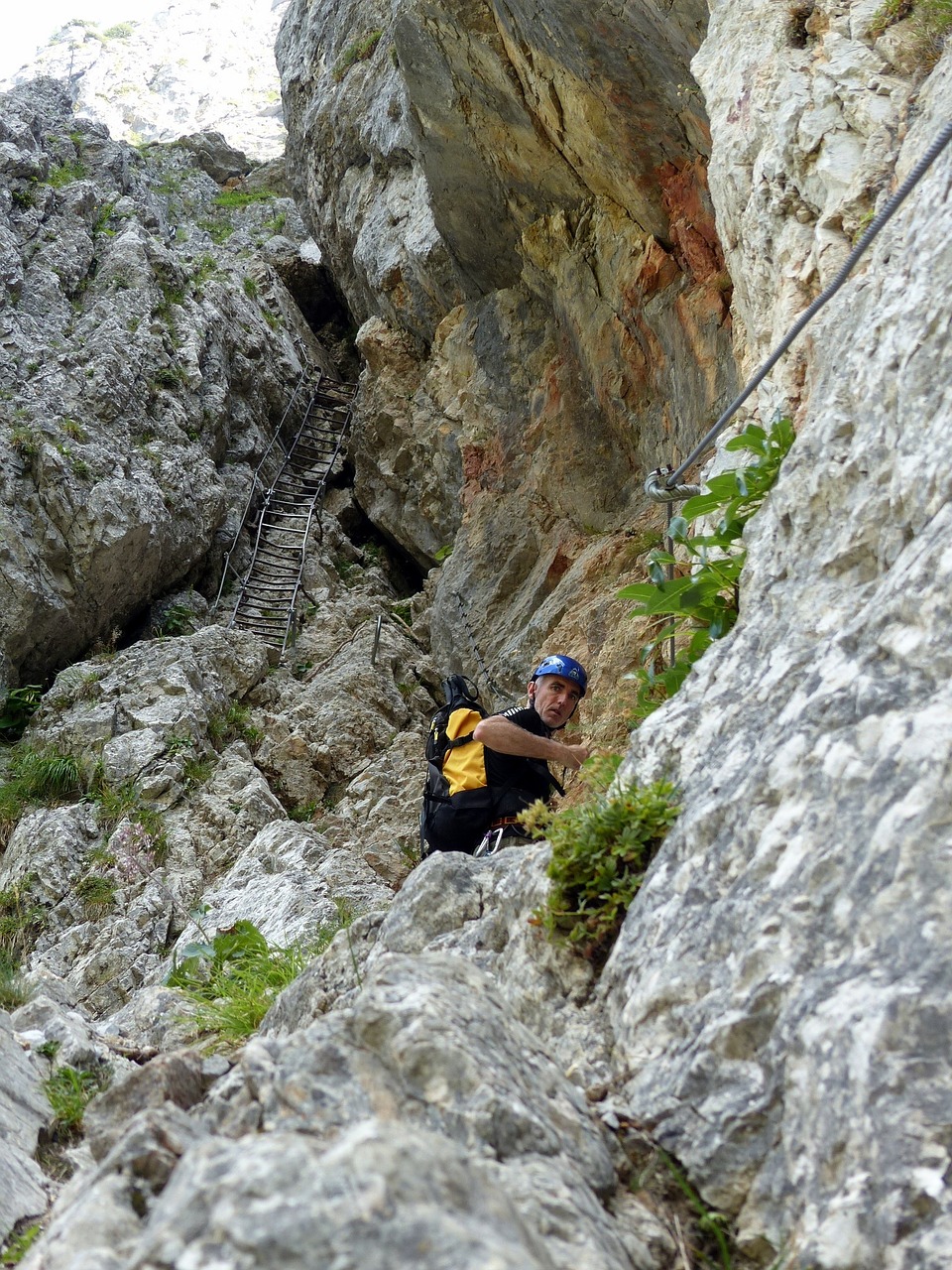 Via Ferrata, Alpinizmas, Kalnas, Žygiai, Lauke, Rokas, Uolos, Alpinistas, Austria, Raksas