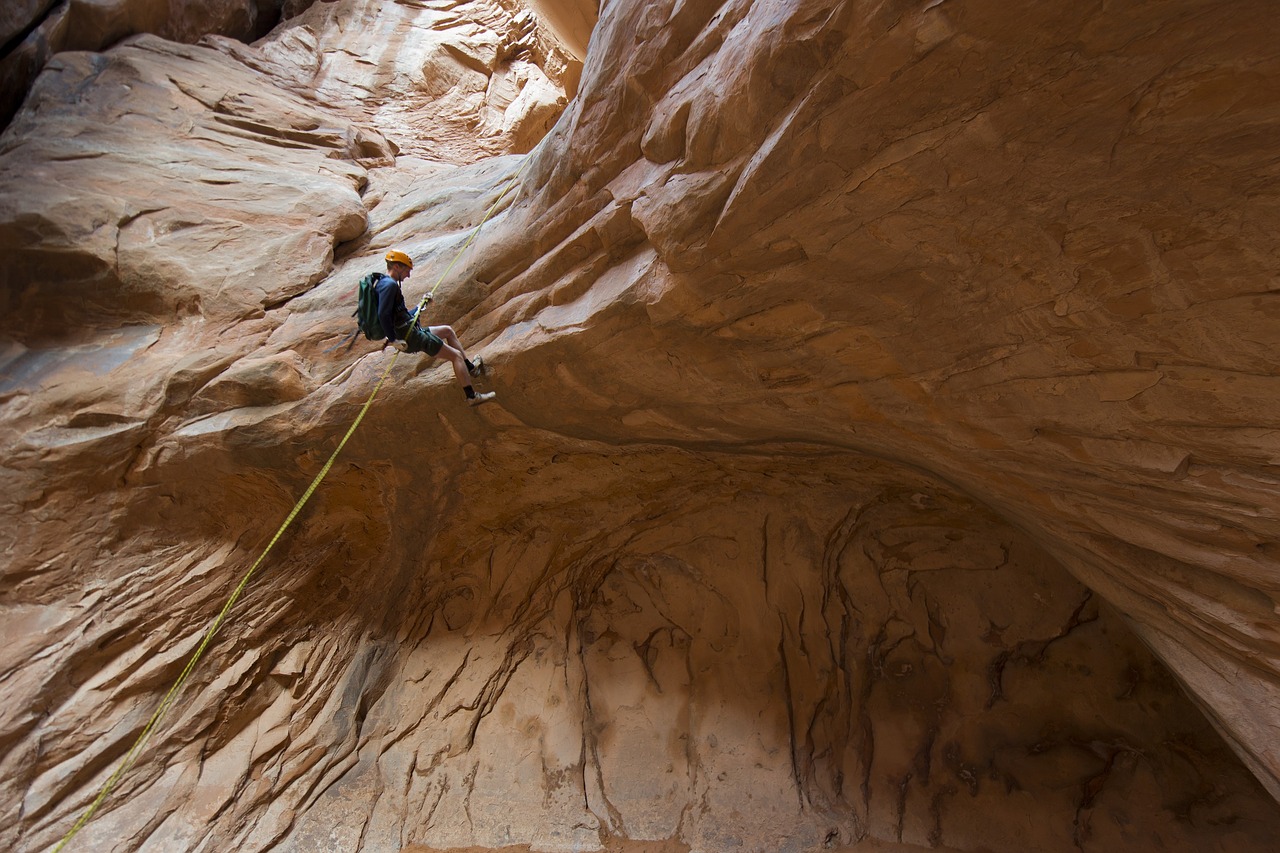 Alpinizmas, Rappelling, Canyoneering, Lynai, Uolos, Kraštovaizdis, Nuleidimas, Lauke, Poilsis, Akmenys