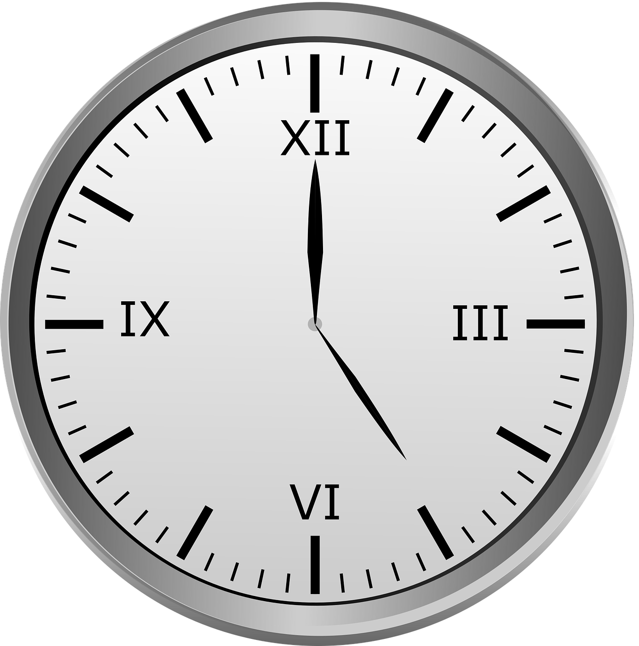 Laikrodis, Romėniški Skaitmenys, Laikas, Laikas, Valandinis Laikrodis, 12 Valandų Laikrodis, 5 00, Nemokamos Nuotraukos,  Nemokama Licenzija