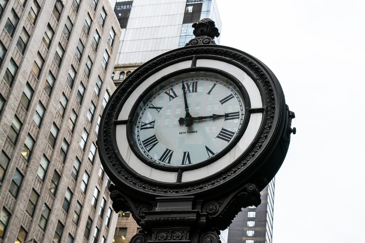 Laikrodis, Žiūrėti, Nyc, Niujorkas, Senas, Chronometras, Valandą, Minutė, Laikas, Clocking