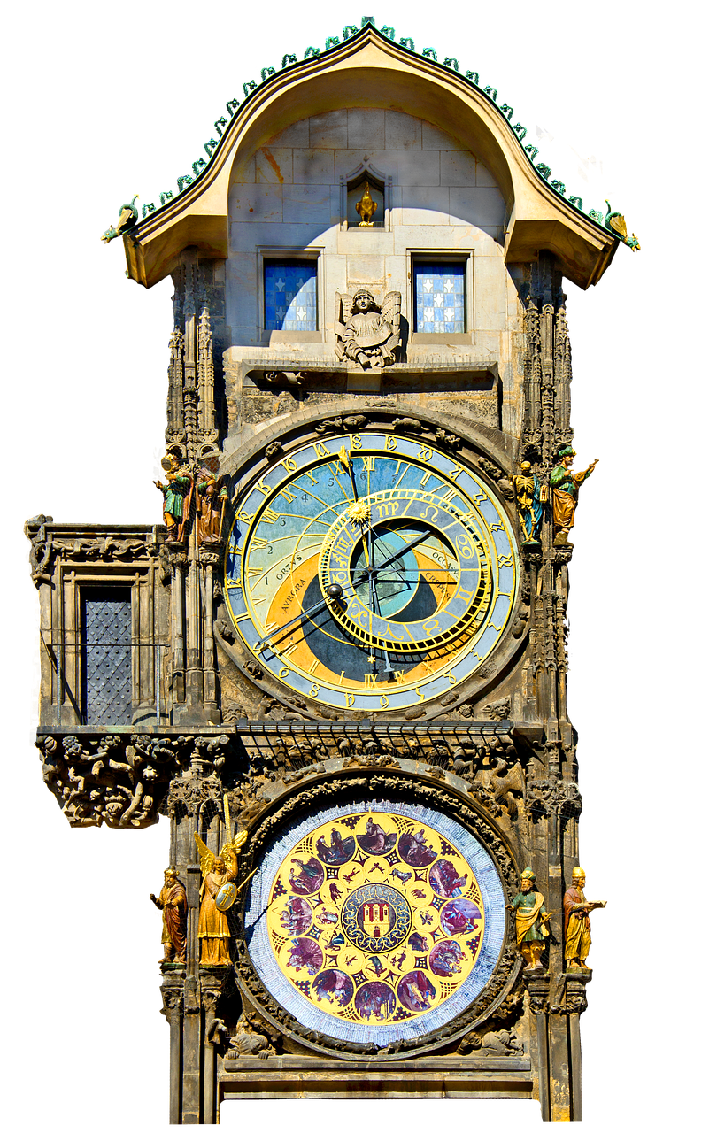 Laikrodis, Prague, Astronominis Laikrodis, Senoji Miesto Rotušė, Astronominis, Mėnulio Fazes, Astronomija, Rotušės Laikrodis, Auksas, Figūra