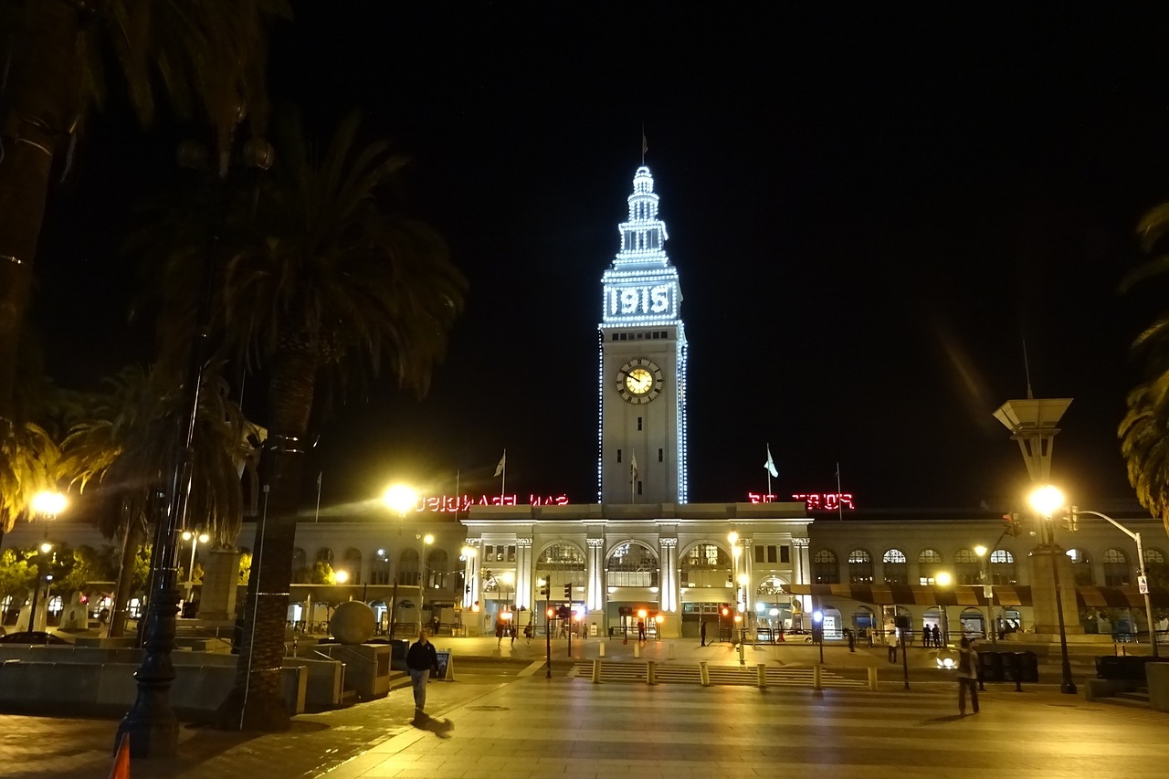 Laikrodzio Bokstas, Keltų Pastatas, Uostas, San Franciskas, Embarcadero, Bokštas, Pastatas, Architektūra, Kelionė, Orientyras