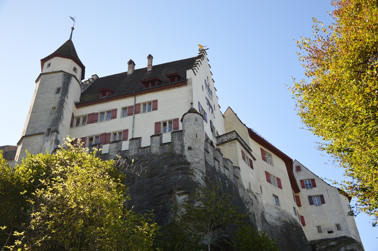 Uždaras Lenzburgas, Lenzburg, Pilis, Aargau, Šveicarija, Viduramžiai, Istoriškai, Turistų Atrakcijos, Nemokamos Nuotraukos,  Nemokama Licenzija