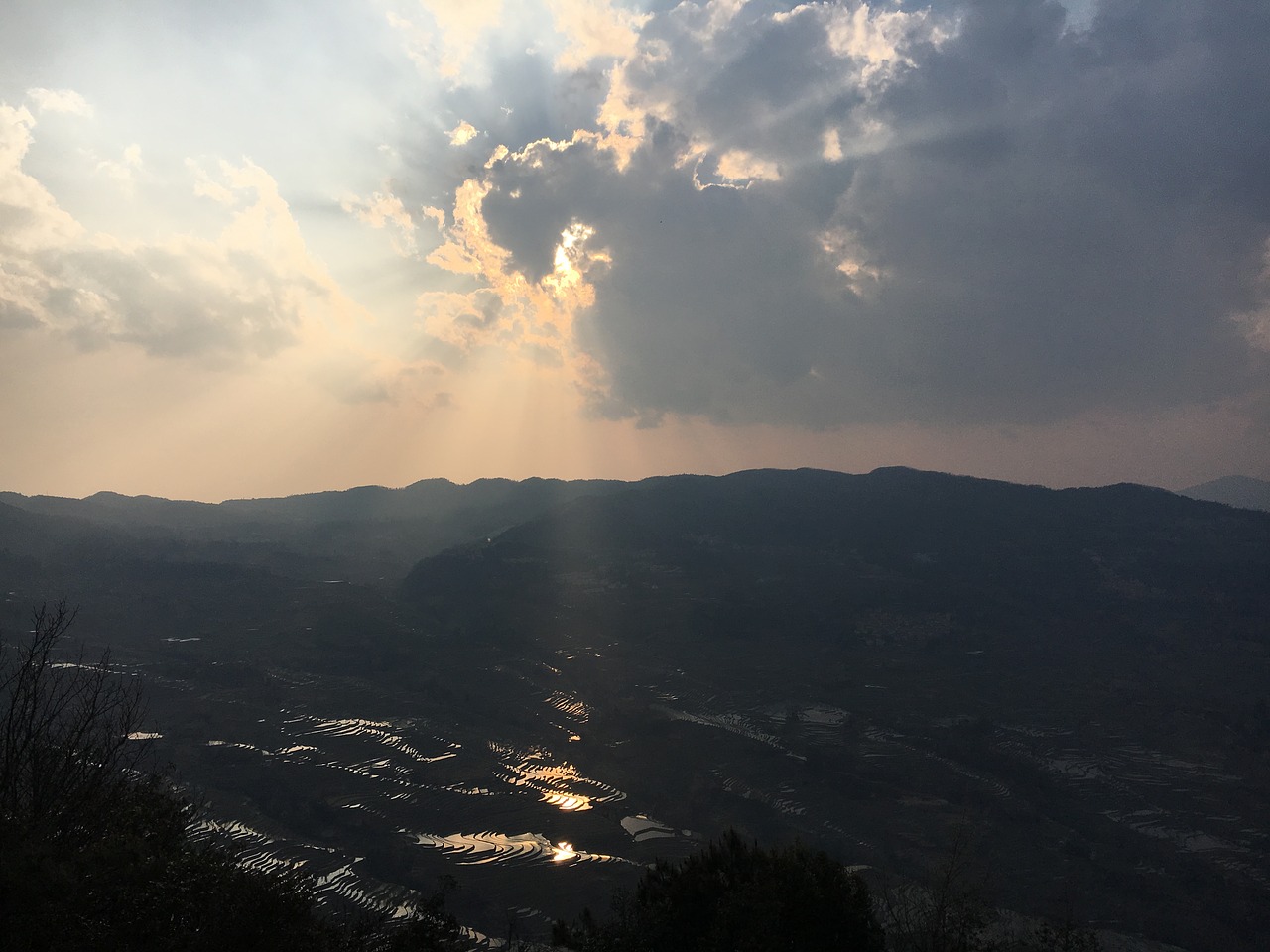 Dienos Debesys, Terasa, Yunnan Provincijoje, Nemokamos Nuotraukos,  Nemokama Licenzija