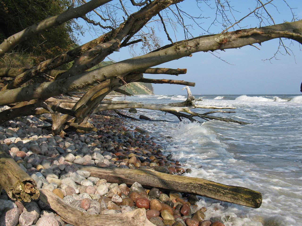 Kranto, Sala, Rügen, Baltijos Jūra, Jūra, Uolos, Vanduo, Laukiniai, Romantiškas, Bangos