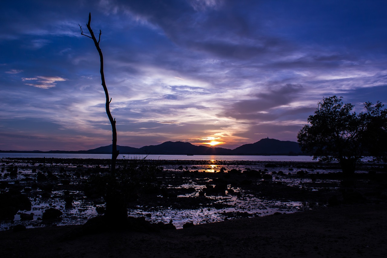 Pakrantė, Twilight, Dusk, Saulėlydis, Vandenynas, Jūra, Krantas, Gamta, Kraštovaizdis, Kranto