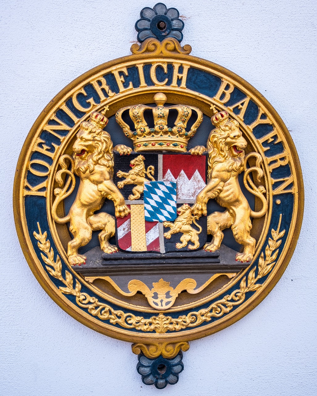 Herbas,  Bavarija,  Emblema,  Simbolis,  Apdaila,  Auksas,  Liūtas,  Skydas,  Regionai,  Federalinė Bavarija
