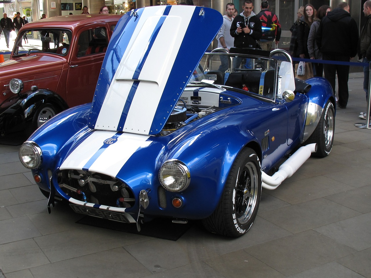 Cobra Sportinis Automobilis, Sportinė Mašina, Automobilis, Kobra, Mėlynas, Greitis, Automobilis, Transporto Priemonė, Gabenimas, Nemokamos Nuotraukos