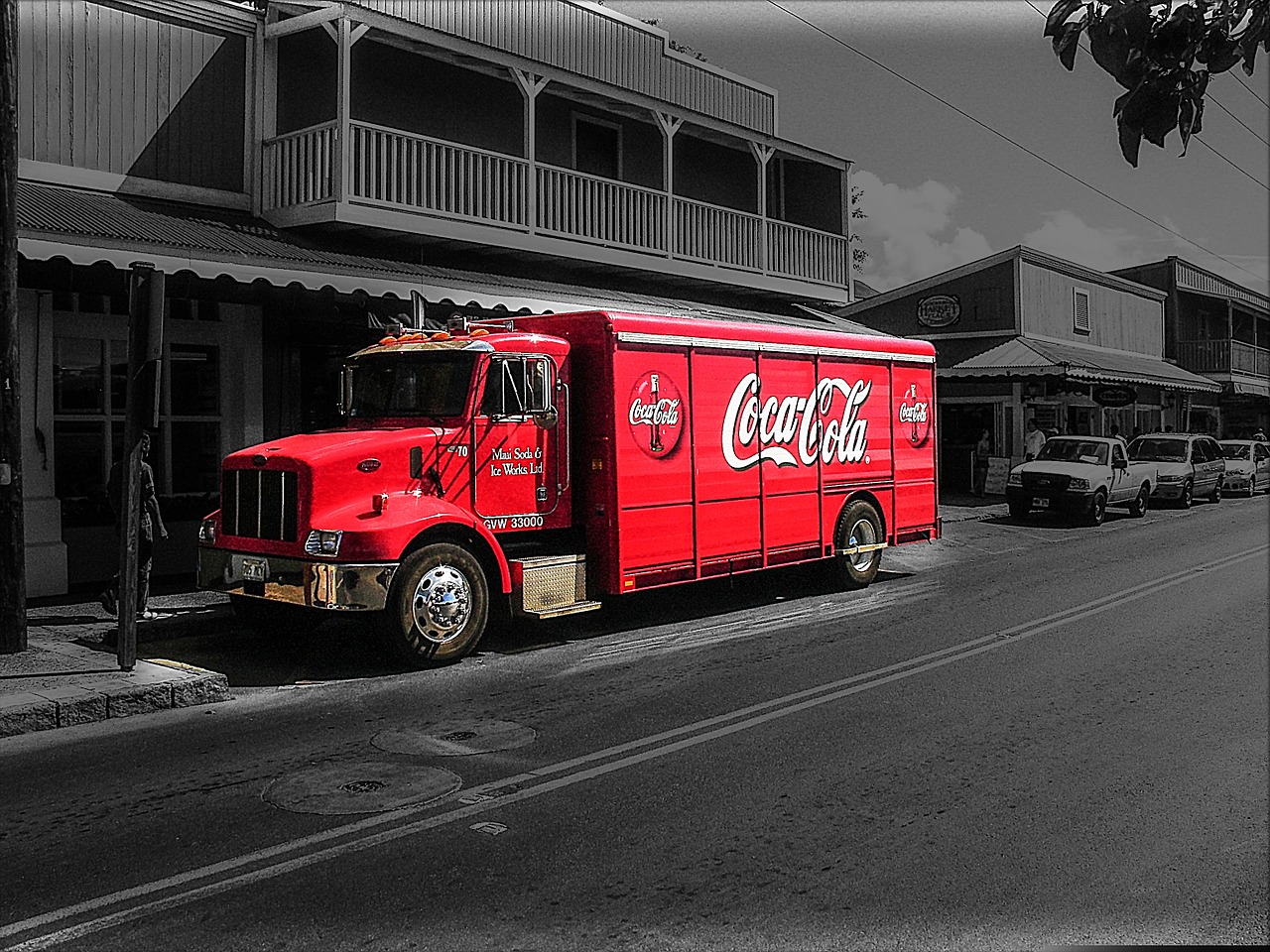 Coca Cola, Koksas, Amerikietis, Hawaii, Didžioji Sala, Lahaina, Banginių Medžioklė, Sunkvežimis, Nemokamos Nuotraukos,  Nemokama Licenzija
