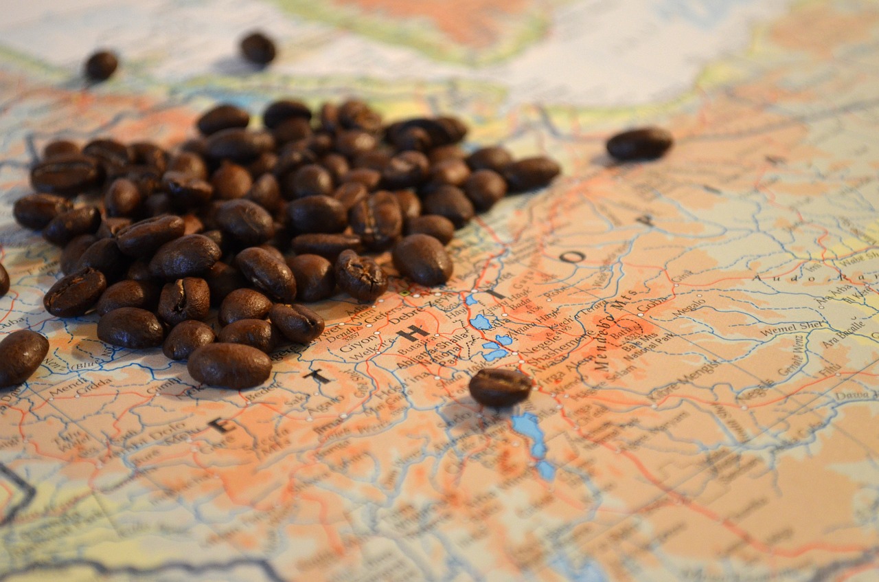 Kava, Pupos, Etiopija, Afrika, Žemėlapis, Atlasas, Nemokamos Nuotraukos,  Nemokama Licenzija