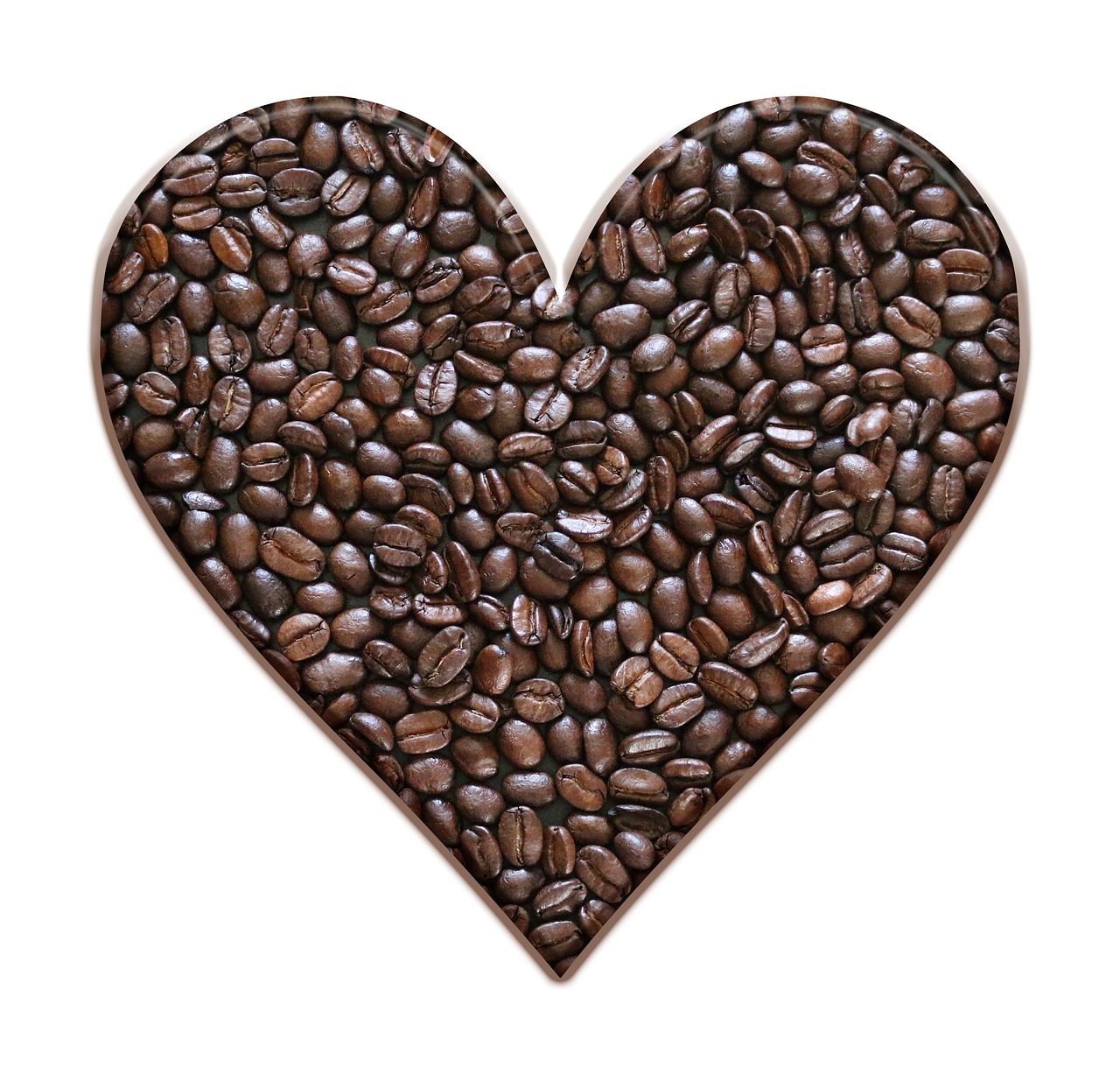 Kavos Pupelės, Širdis, Kava, Ruda, Pupos, Skrudinta, Meilė, Figūra, Sėklos, Ingredientas