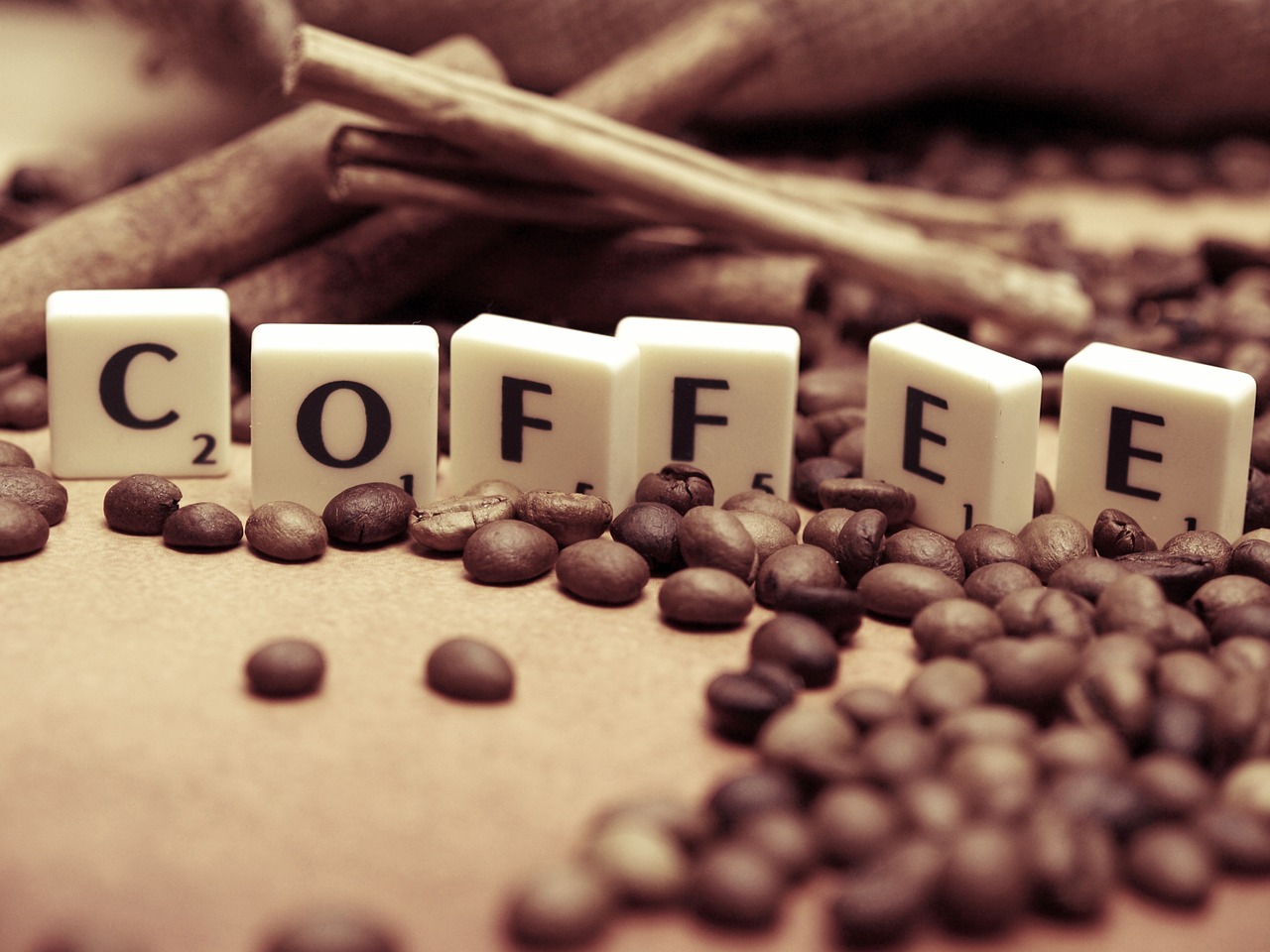 Kavos Pupelės, Kava, Kavos Laikas, Fikcija, Žodis, Scrabble, Nemokamos Nuotraukos,  Nemokama Licenzija
