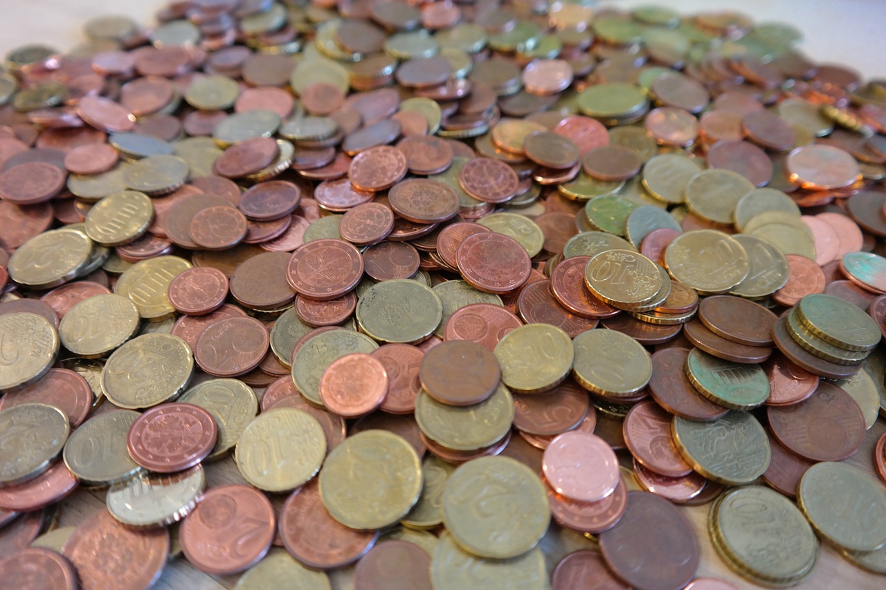 Monetos, Centas, Specie, Pinigai, Euras, Gabalėliai, Metalas, Metaliniai Pinigai, Vertingas, Valiuta