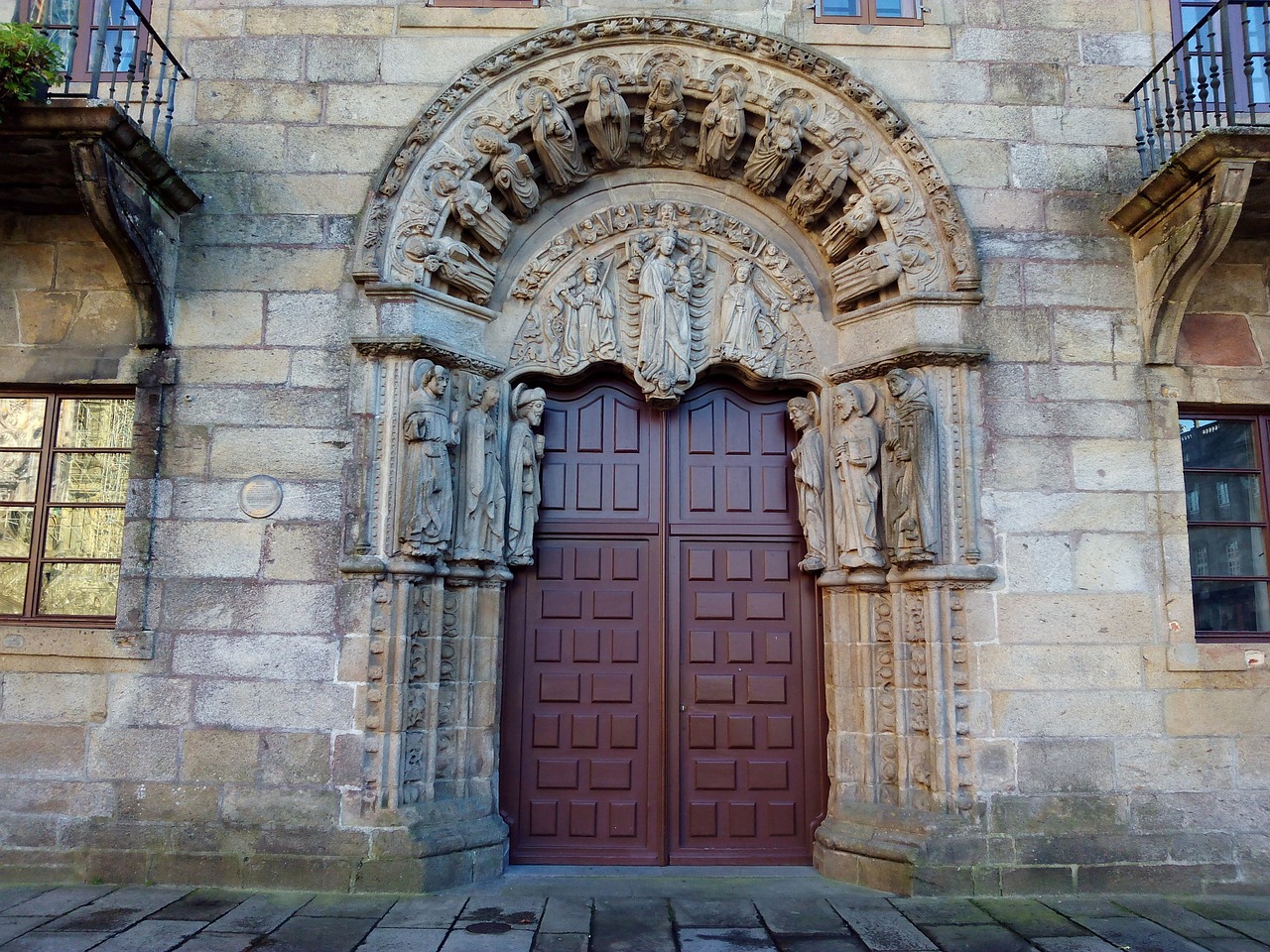 Fonseca Kolegija, Dirbtuvės Kvadratas, Seminaras, Santiago Compostela, Galicia, Kompostela, St James Kelias, Katedra, Romanesque, Nemokamos Nuotraukos