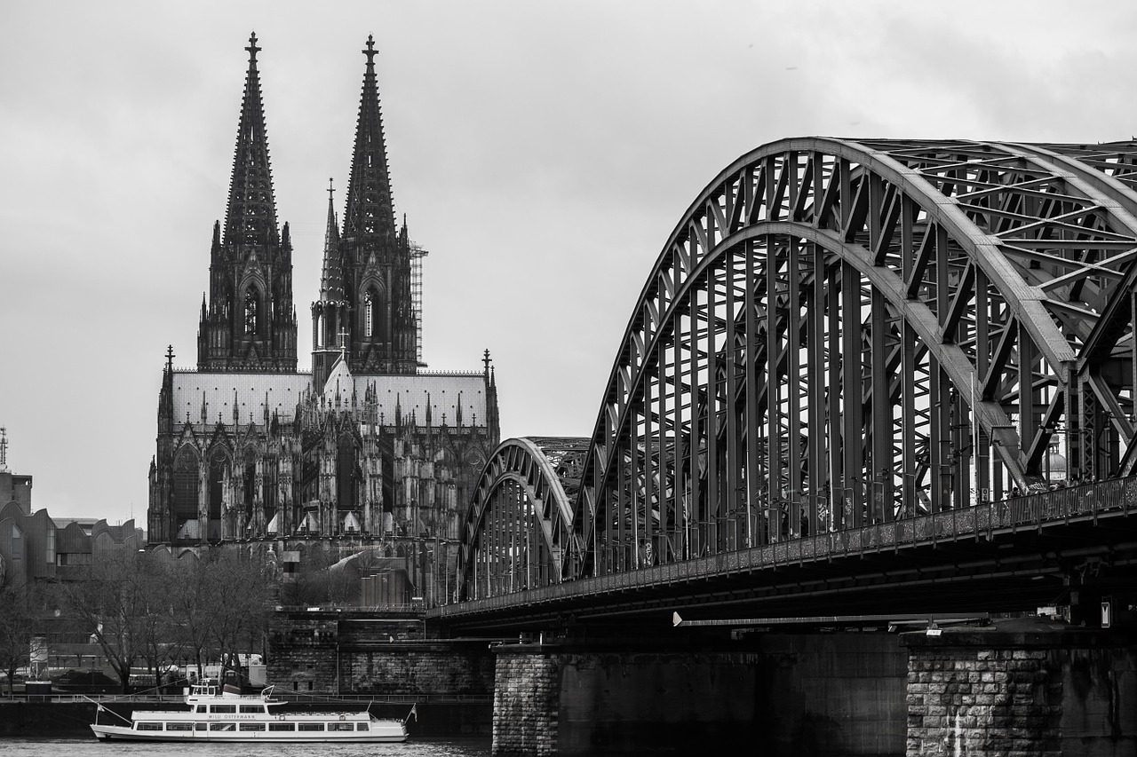 Kelno Katedra, Tiltas, Bažnyčia, Katedra, Hohenzollern Tiltas, Plienas, Metalas, Lankytinos Vietos, Orientyras, Architektūra