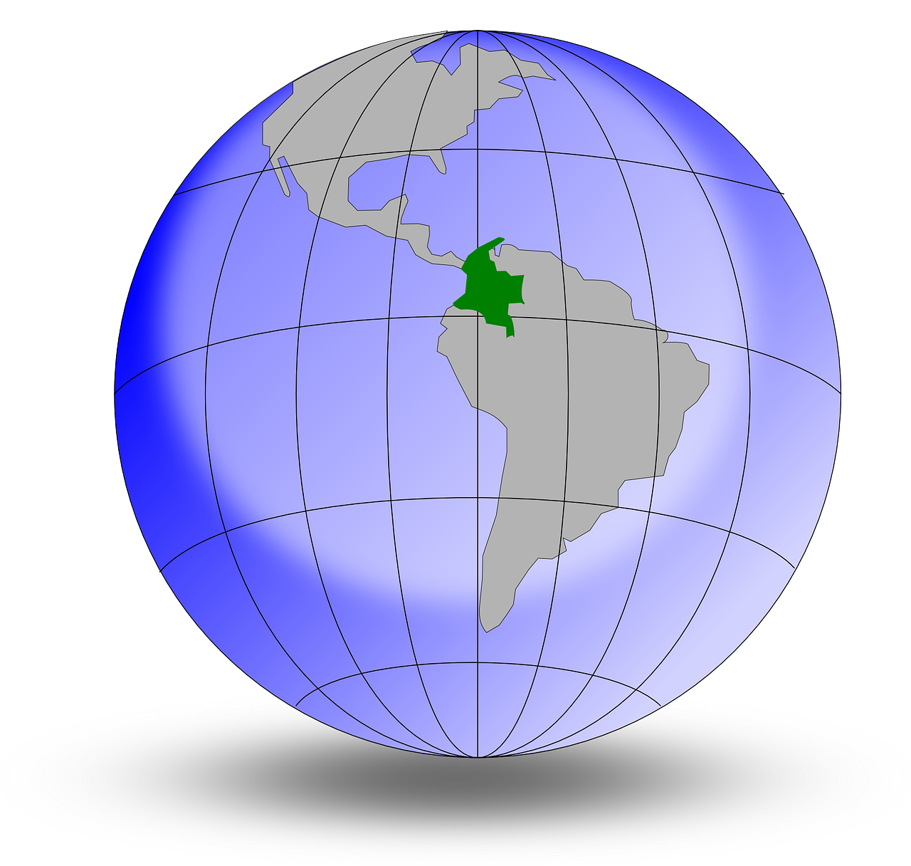 Kolumbija, Žemė, Gaublys, Pasaulis, Pietų Amerika, Geografija, Žemėlapis, Nemokama Vektorinė Grafika, Nemokamos Nuotraukos,  Nemokama Licenzija