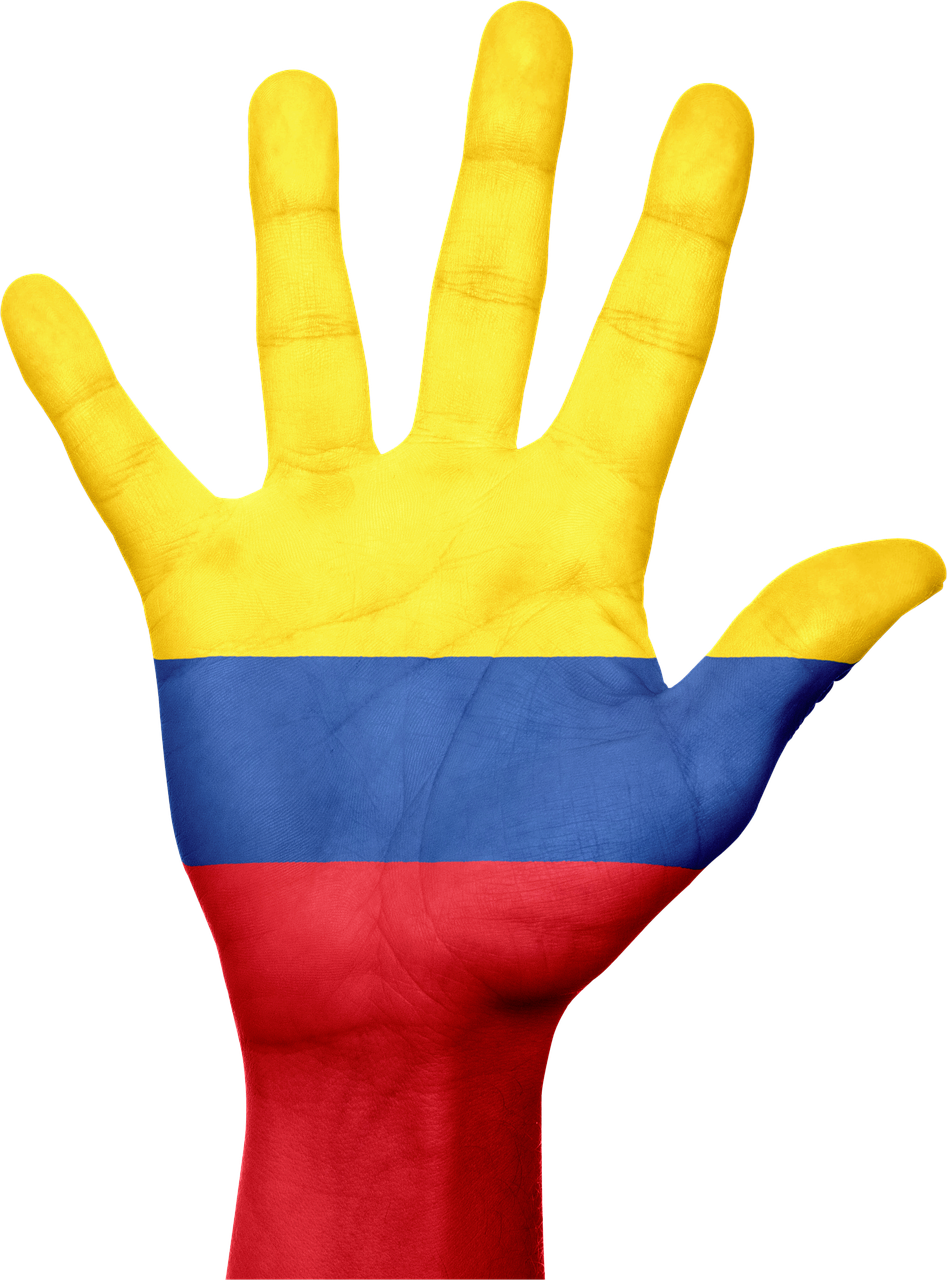 Kolumbija, Vėliava, Ranka, Nacionalinis, Pasididžiavimas, Patriotinis, Patriotizmas, Simbolis, Ženklas, Šalis