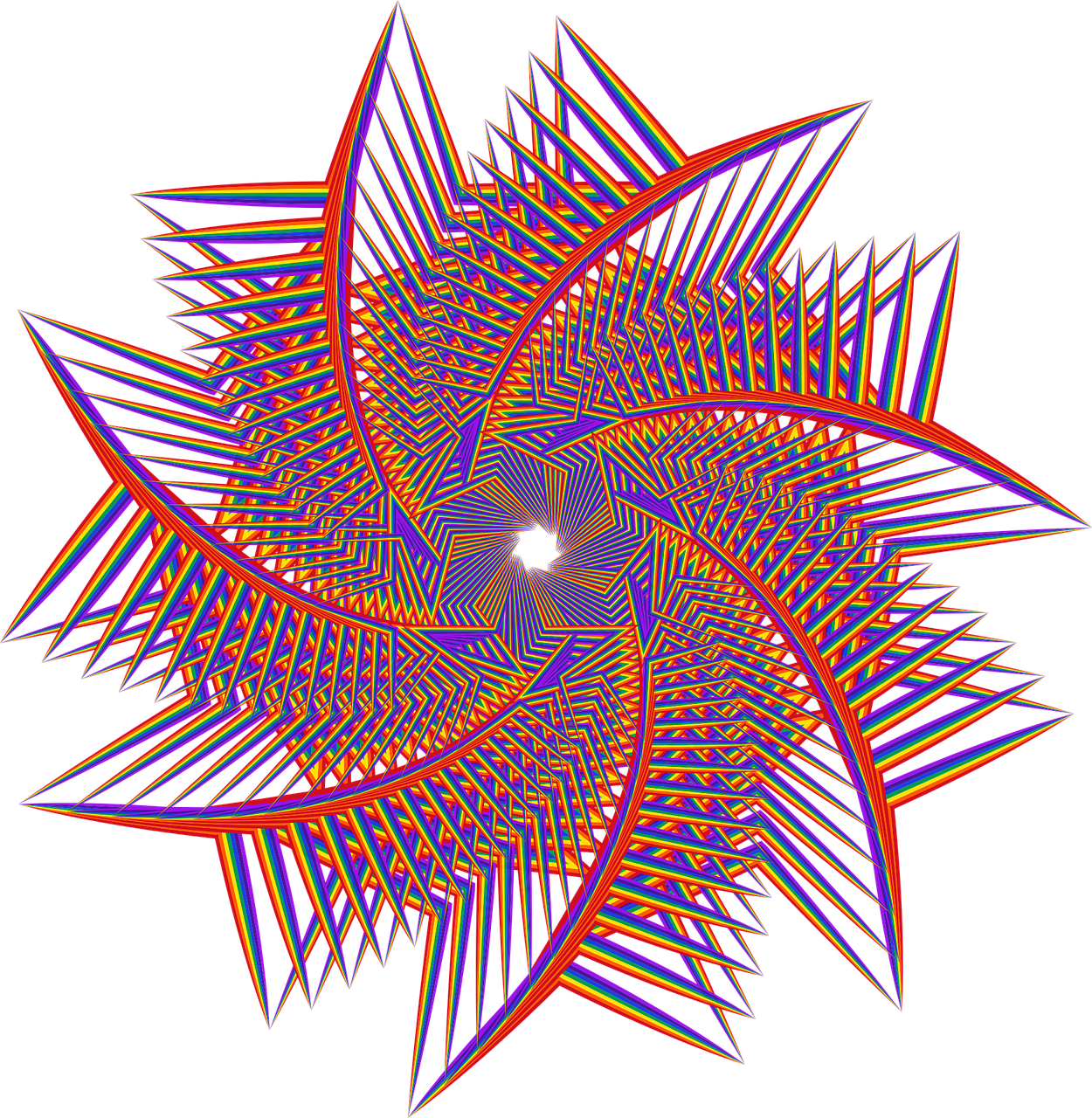 Spalvinga, Prizminis, Chromatinis, Vaivorykštė, Žvaigždė, Figūra, Geometrinis, Abstraktus, Menas, Nemokama Vektorinė Grafika