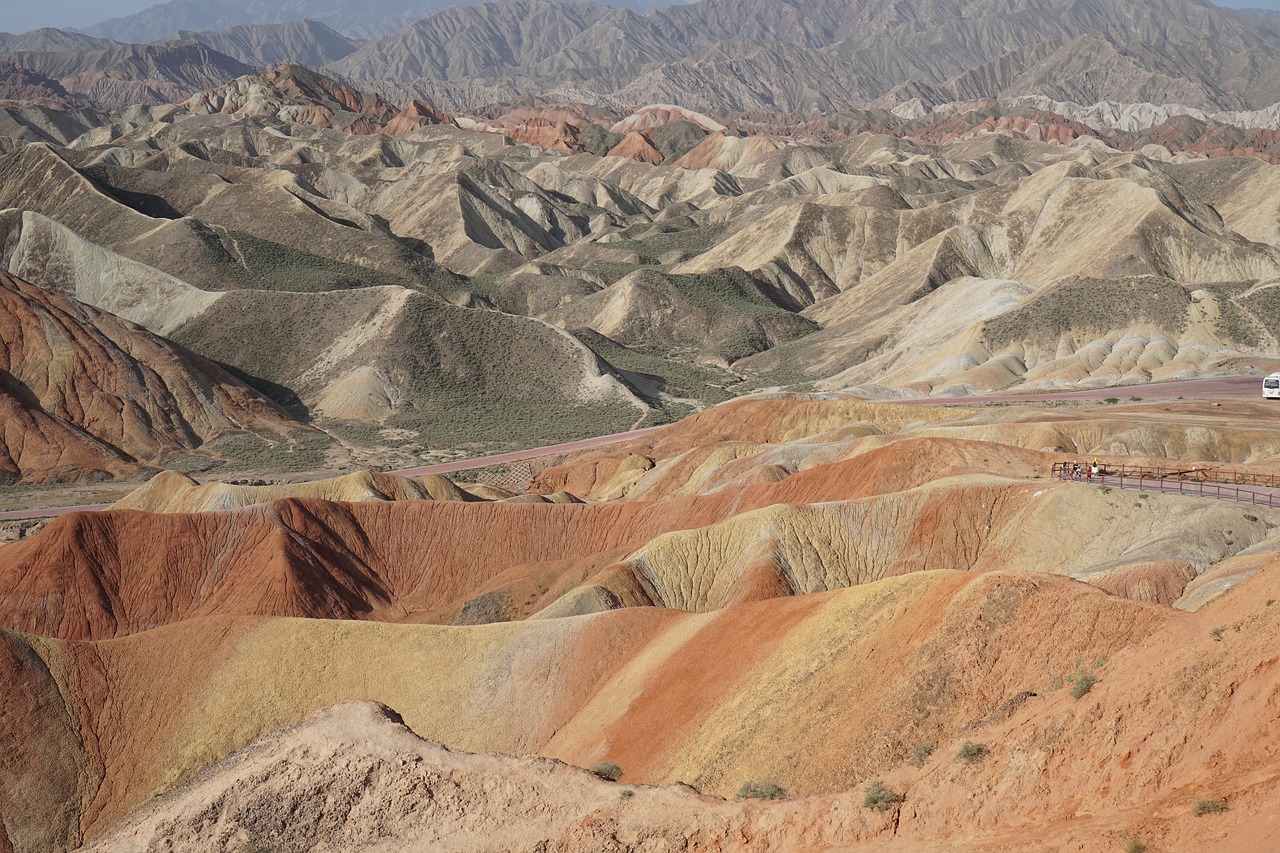 Spalvinga, Zhangye, Danxia, Nemokamos Nuotraukos,  Nemokama Licenzija