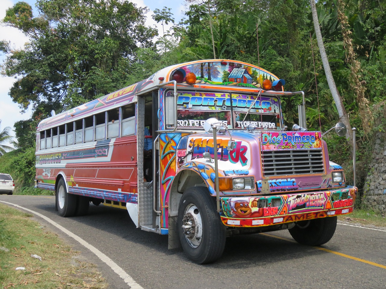 Spalvingas Autobusas, Eismas, Kelias, Šventė, Panama, Nemokamos Nuotraukos,  Nemokama Licenzija