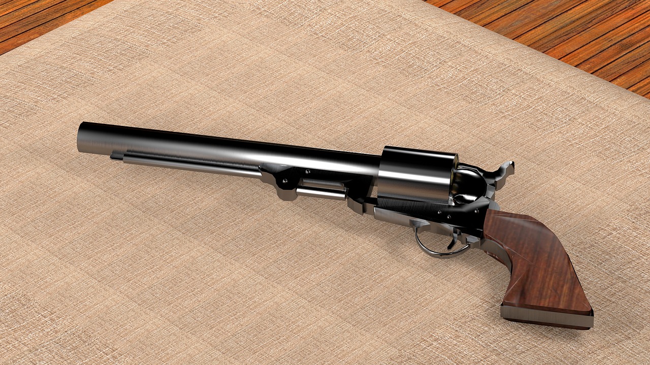 Colt,  1851,  Karinis Jūrų Laivynas,  Revolver,  Vakarų Ilgumos,  Jav,  Ginklas,  Pistoletas,  Pistoleto,  Mediena