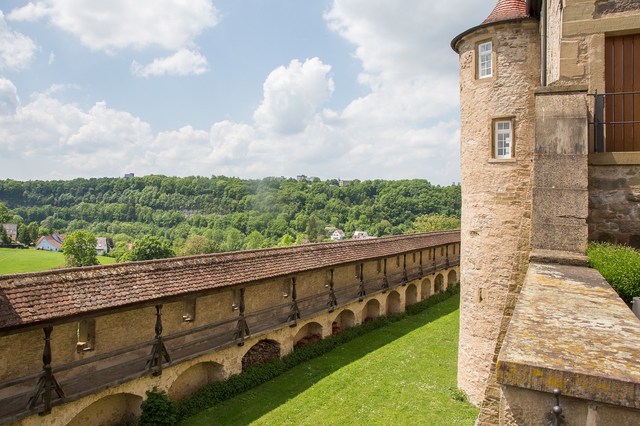 Comburg, Schwäbisch Salė, Vienuolynas, Pilis, Tvirtovė, Bokštas, Siena, Nemokamos Nuotraukos,  Nemokama Licenzija