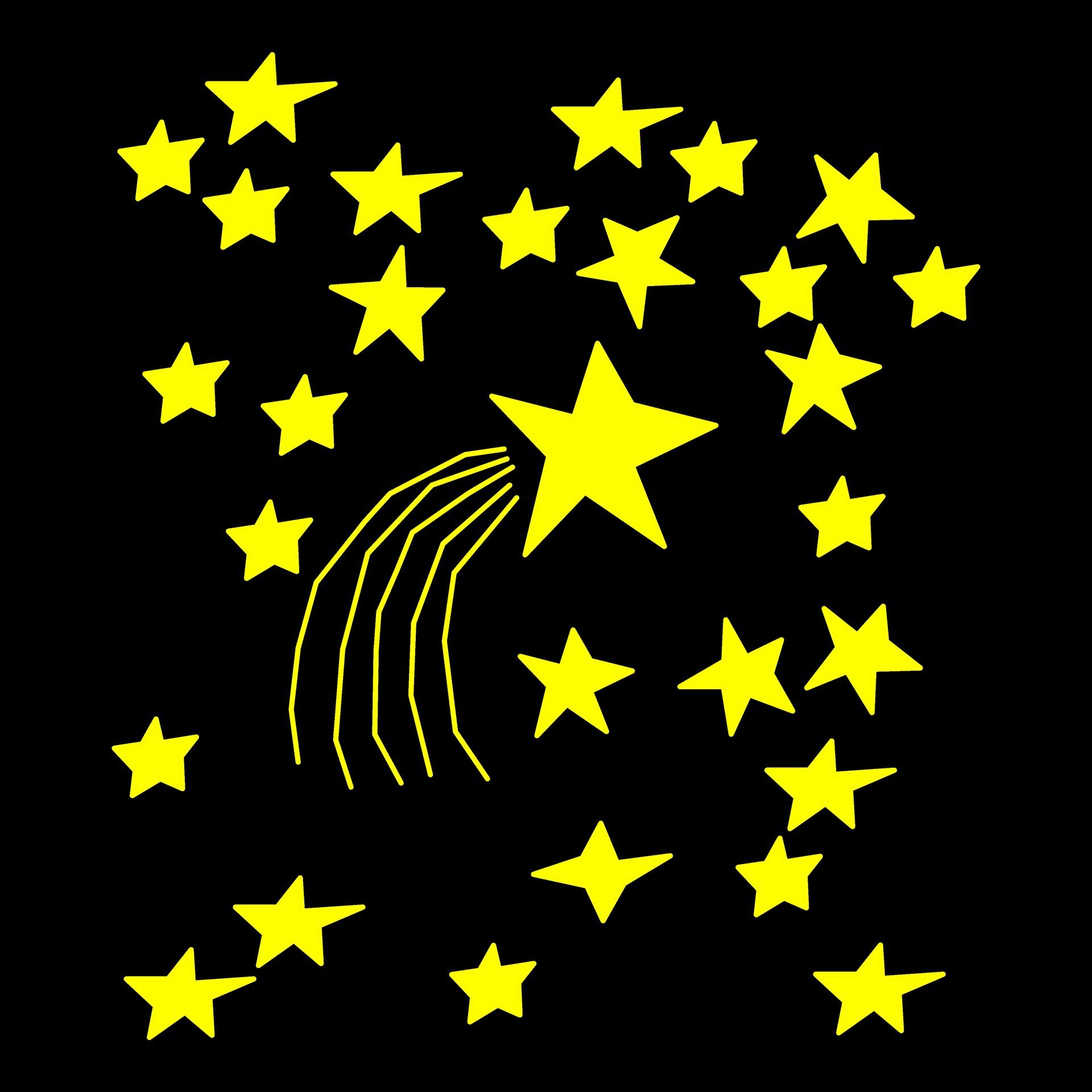 Kometa,  Žvaigždės,  Geltona,  Juoda,  Dangus,  Fonas,  Fonas,  Astronomija,  Piešimas,  Simboliai