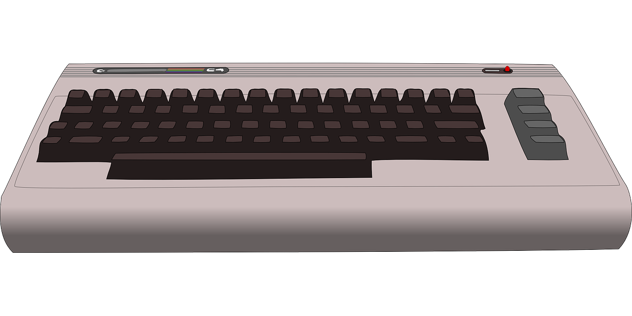 Commodore, C64, Kompiuteris, Namų Kompiuteris, Techninė Įranga, Commodore C64, Klaviatūra, Senas, Nemokama Vektorinė Grafika, Nemokamos Nuotraukos