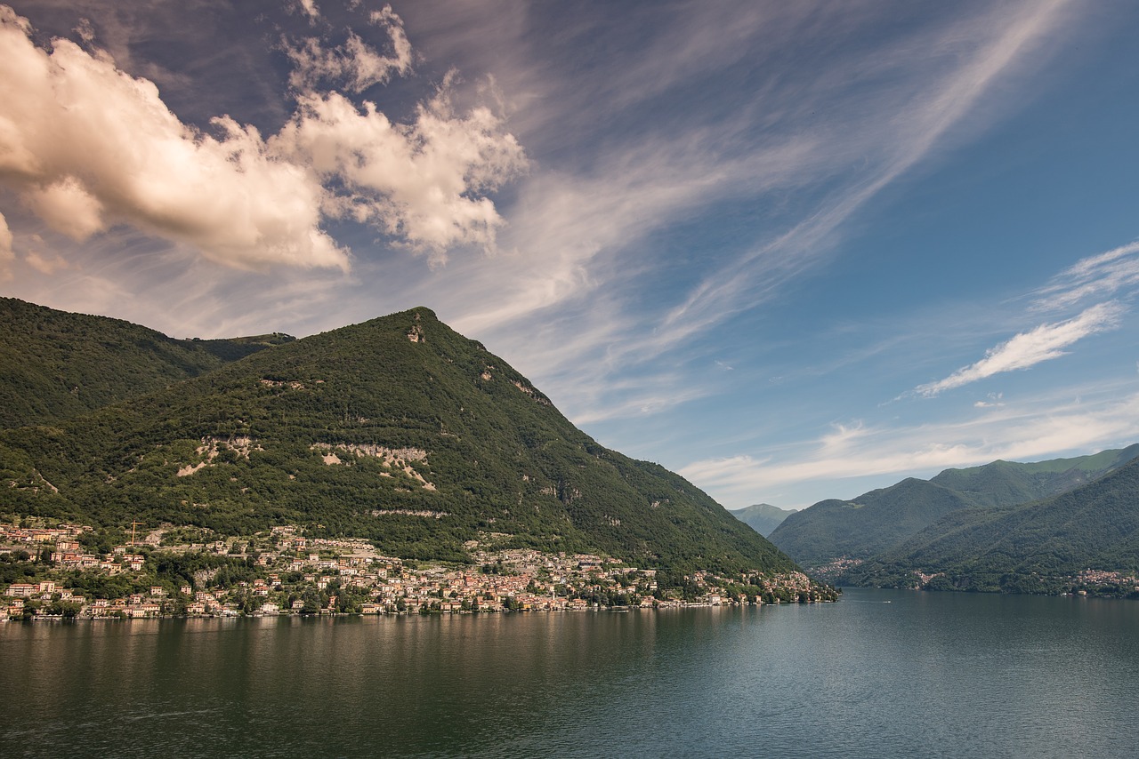 Como,  Ežeras,  Italija,  Vandens,  Pobūdį,  Kalnai,  Kelionė,  Vasara,  Kalnų,  Komo Ežeras