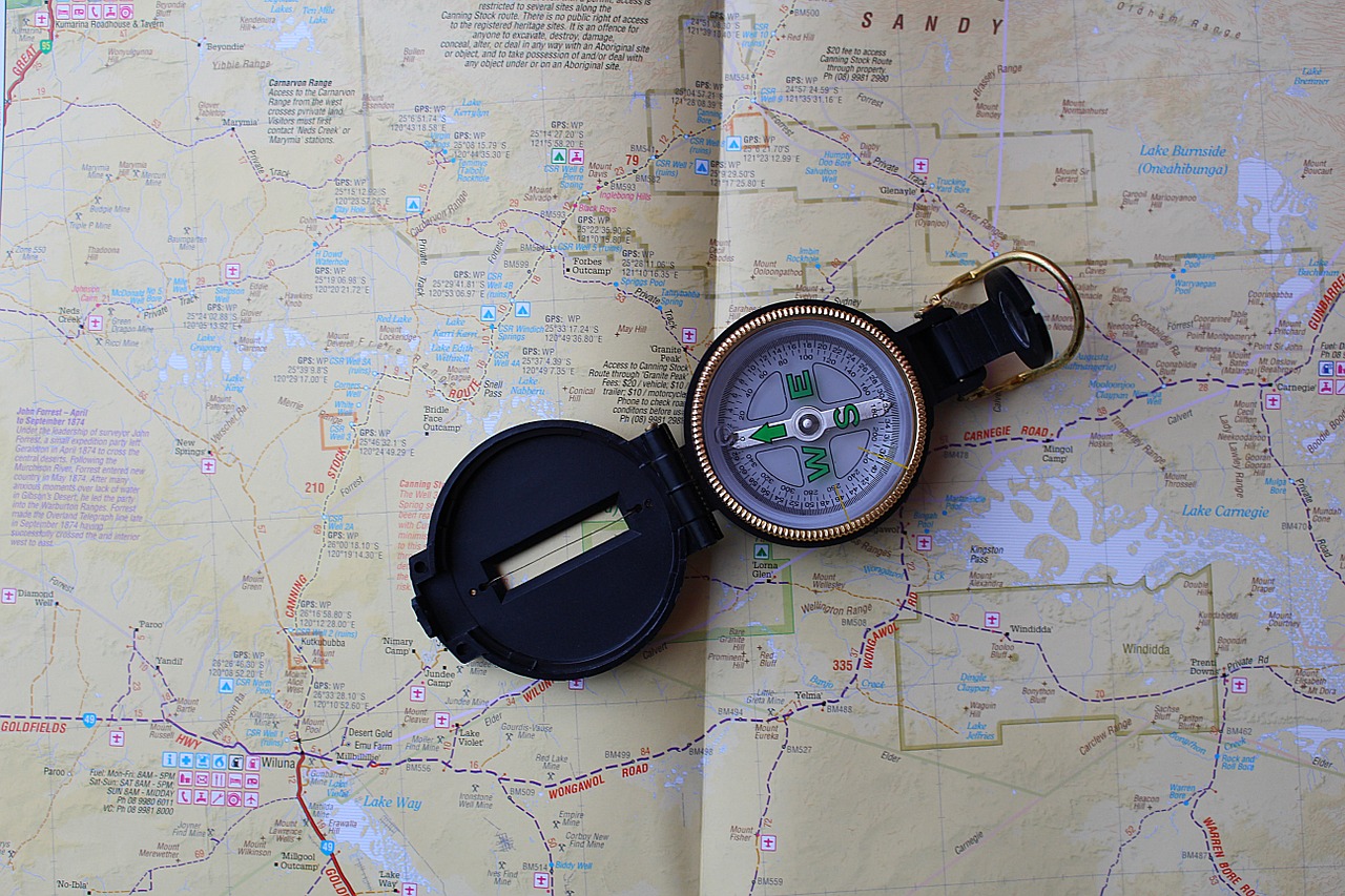 Kompasas, Žemėlapis, Navigacija, Australia, Nemokamos Nuotraukos,  Nemokama Licenzija