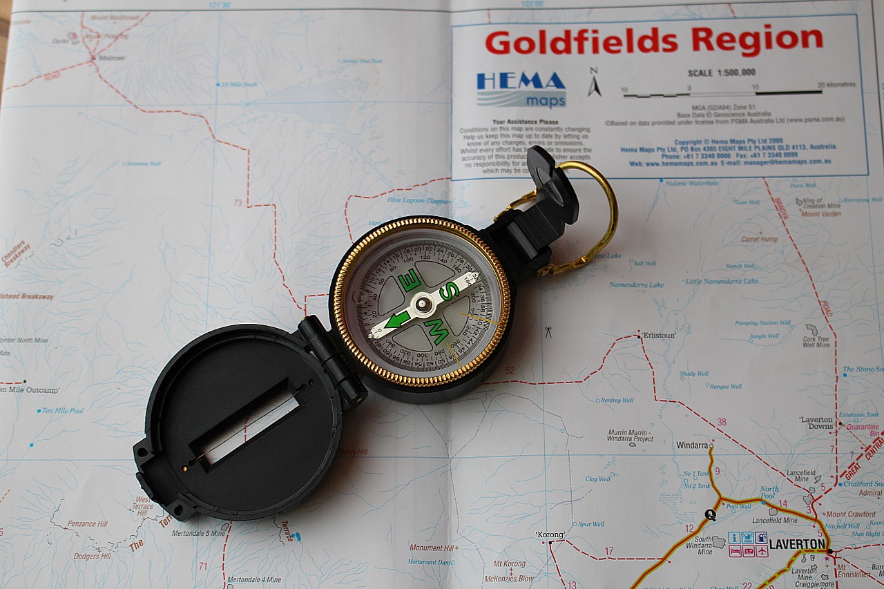 Kompasas, Žemėlapis, Navigacija, Aukso Regionas, Australia, Nemokamos Nuotraukos,  Nemokama Licenzija