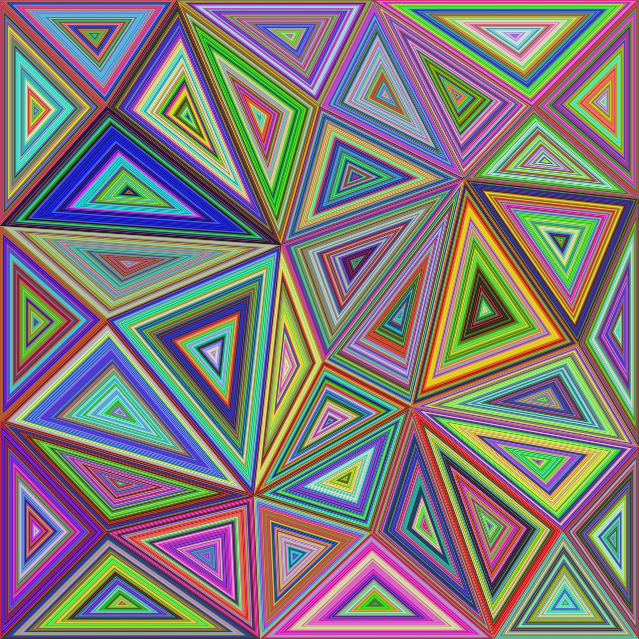 Koncentrinis, Plytelėmis, Mozaika, Plytelių Fonas, Trikampio Mozaika, Trikampis, Internetas, Išdėstymas, Sudėtingas, Poli