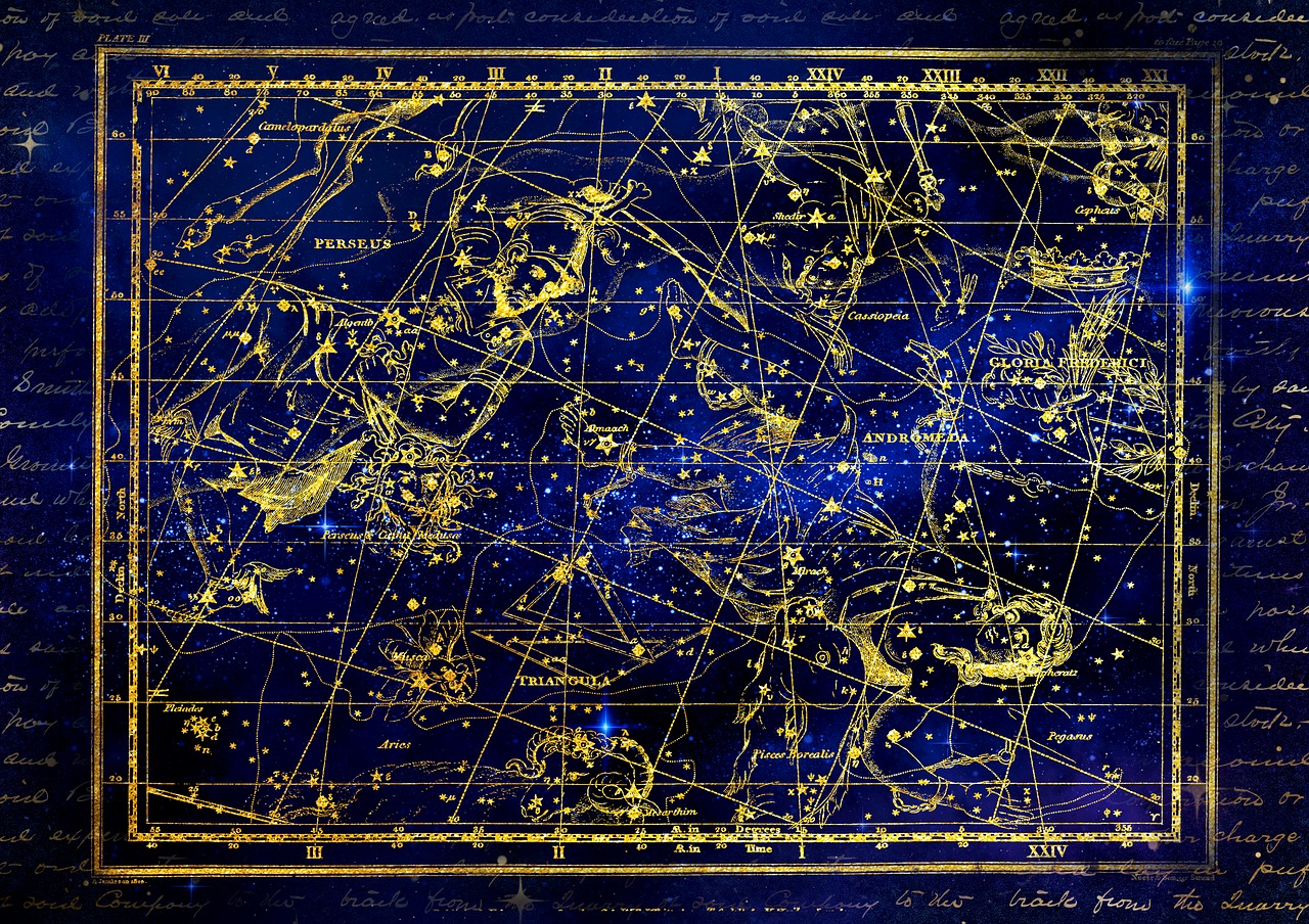 Žvaigždynas,  Persėjas,  Andromeda,  Zodiako Ženklas,  Dangus,  Žvaigždėtas Dangus,  Alexander Jamieson,  Sveikinimas,  Žvaigždučių Atlas,  Horoskopas