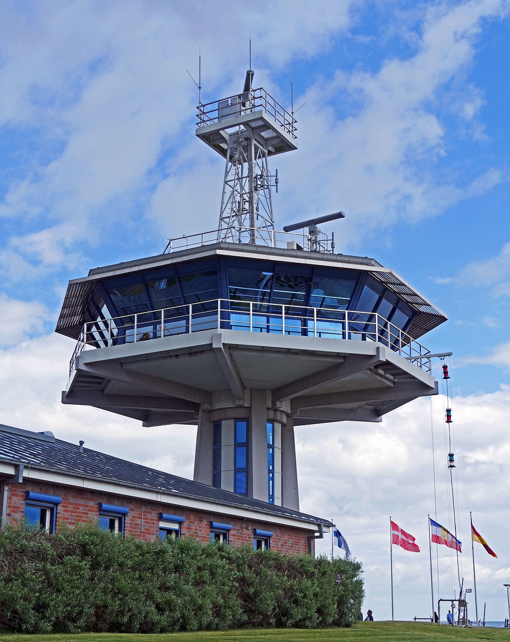 Kontrolės Bokštas, Uosto Įėjimas, Lübeck-Travemünde, Keltas, Skandinavijos Eismas, Krovinys, Radaras, Antenos, Aštuonkampis, Navigacija