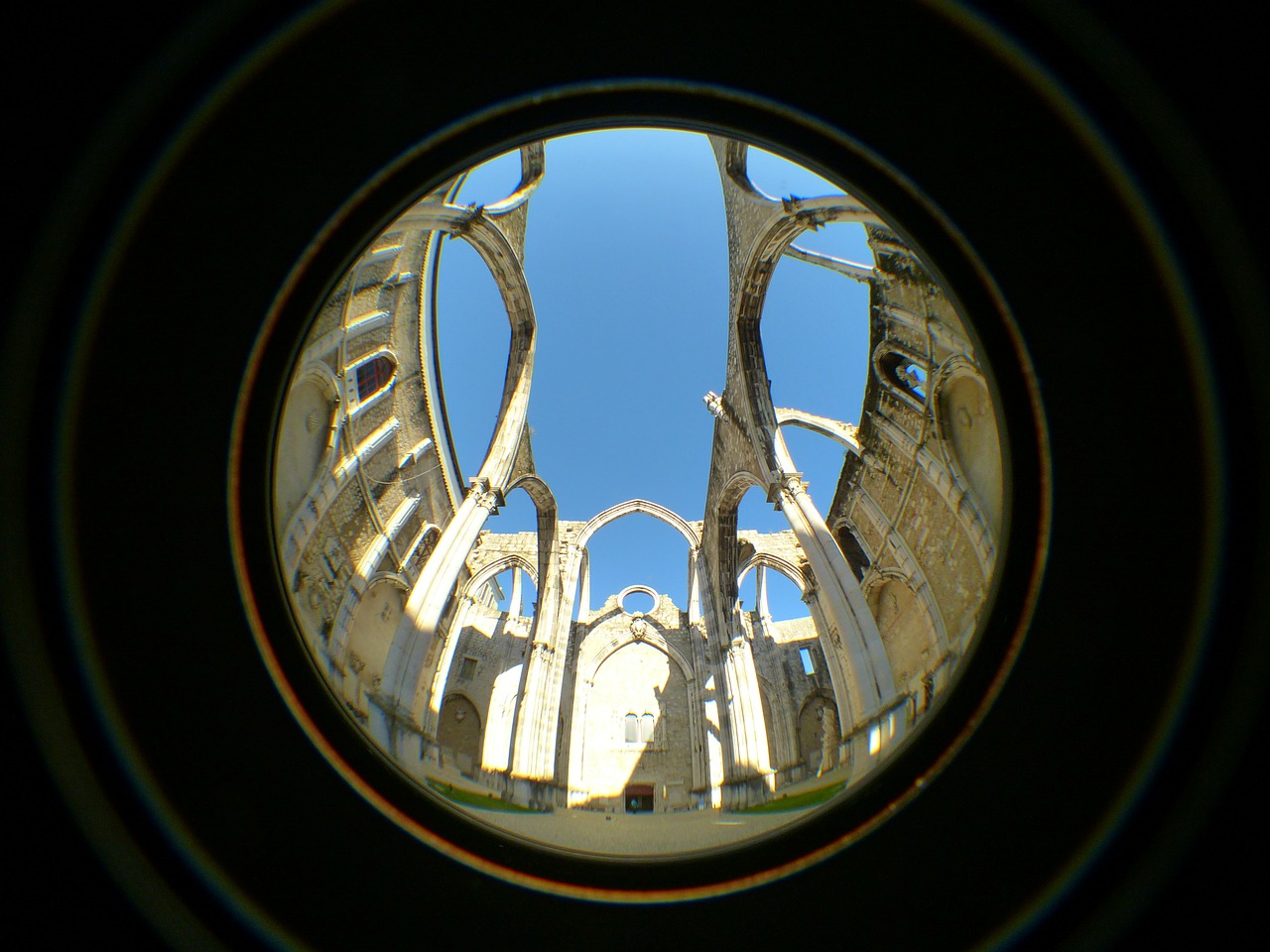 Convento Do Carmo, Buvęs Vienuolynas, Karmeliato Tvarka, Gotika, Sunaikinta, Žemės Drebėjimas, Sugadinti, Sienos Liekanos, Nave, Stulpelis