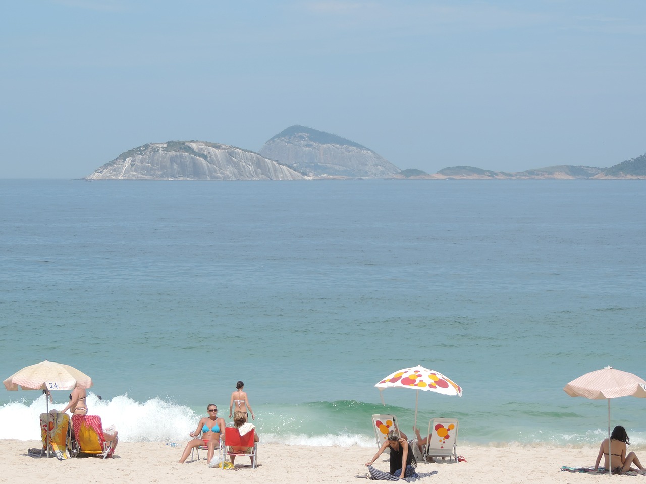 Copacabana, Rio De Janeiro Atostogos, Brazilija, Papludimys, Nemokamos Nuotraukos,  Nemokama Licenzija