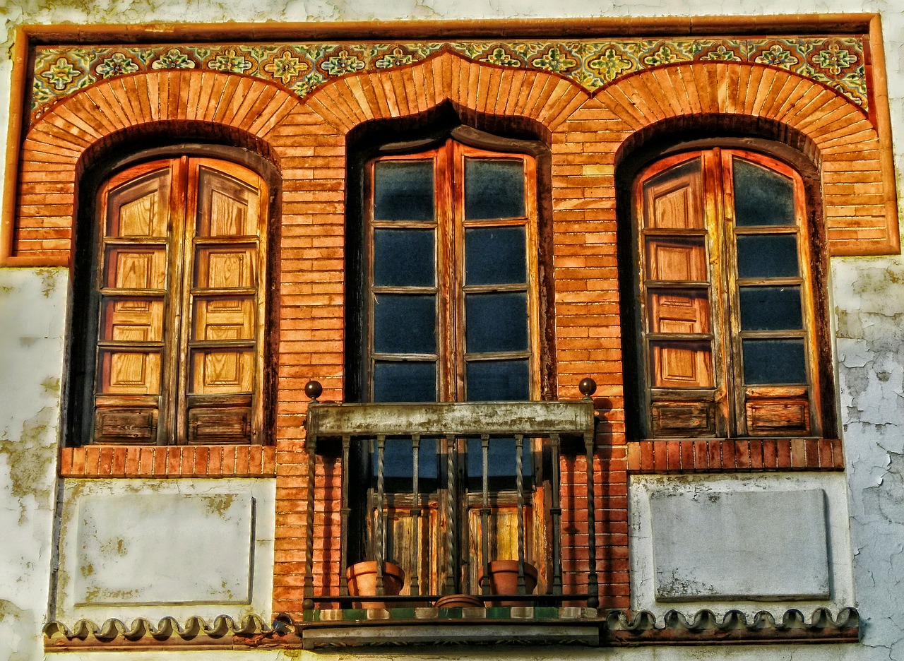 Cordoba, Ispanija, Pastatai, Fasadas, Architektūra, Hdr, Balkonas, Langai, Langinės, Nemokamos Nuotraukos