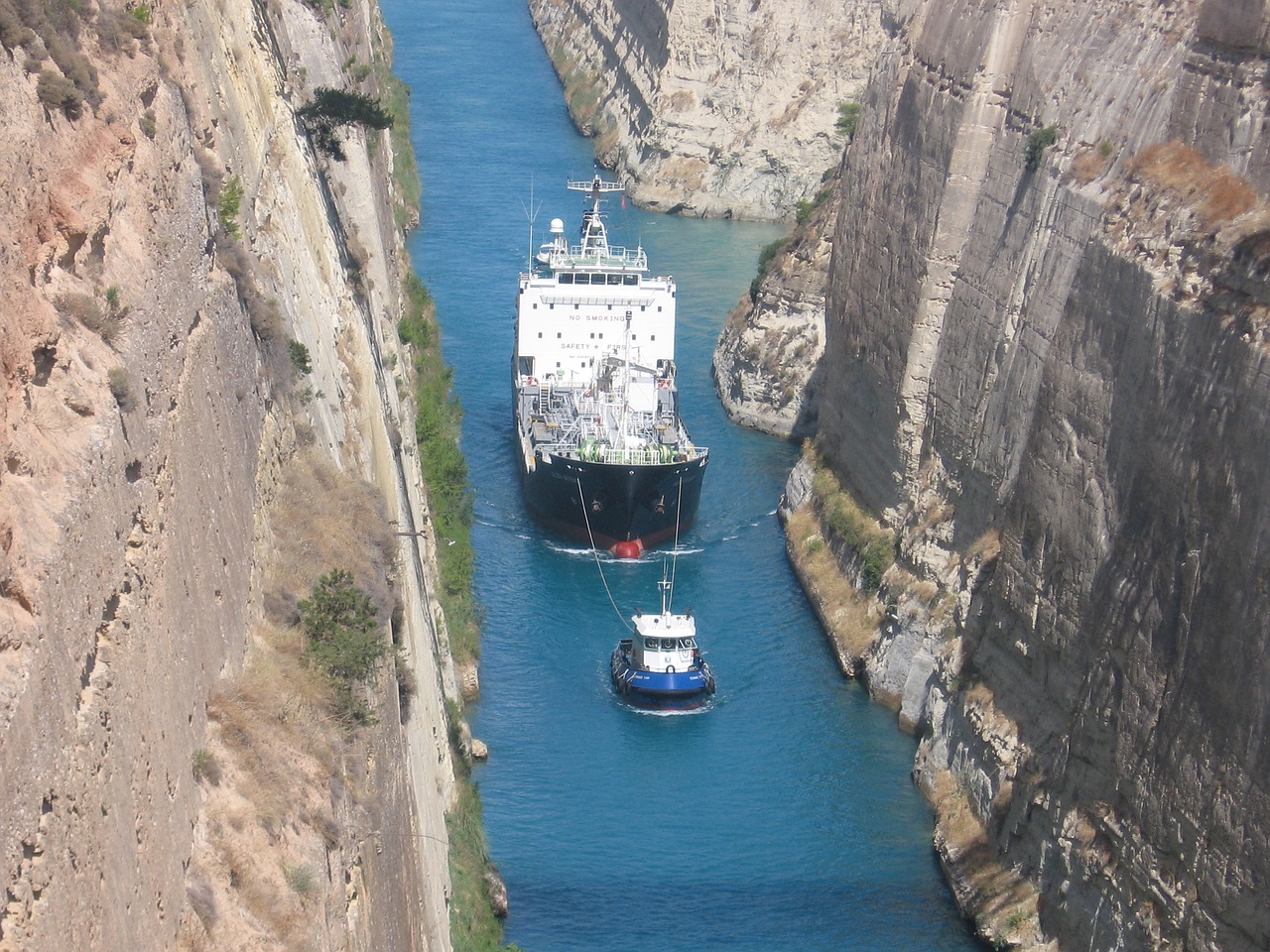Korinto Kanalas, Ankštus, Laivas, Nemokamos Nuotraukos,  Nemokama Licenzija