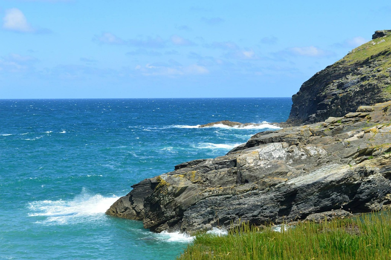 Cornwall, Pajūryje, Papludimys, Kraštovaizdis, Pakrantė, Vanduo, Vandenynas, Nemokamos Nuotraukos,  Nemokama Licenzija