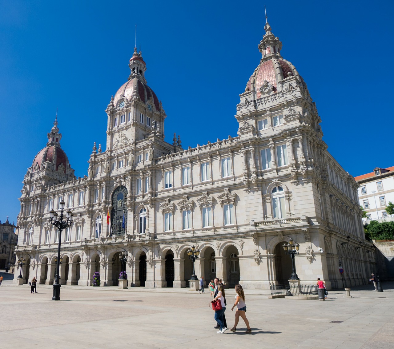 Coruña, Pastatas, Rūmai, Plaza, Istorinis, Architektūra, Istorinis Centras, Baroko Pastatas, Miestas, Nemokamos Nuotraukos
