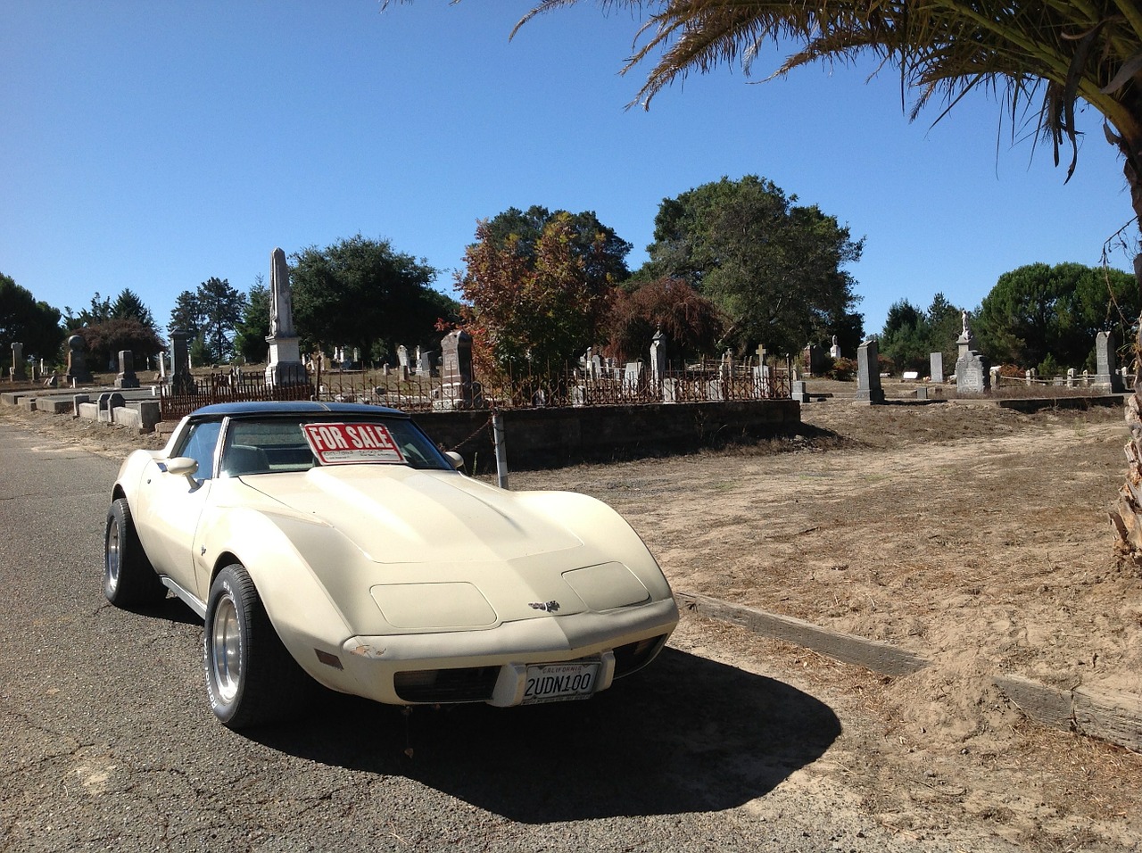 Corvette, Automobilis, Corvette Stingray, Kapinės, Vintage Sportcar, Nemokamos Nuotraukos,  Nemokama Licenzija