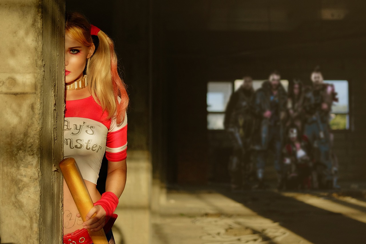 Cosplay, Harley Quinn, Mergaitė, Kūrybingas, Graži Mergina, Nemokamos Nuotraukos,  Nemokama Licenzija