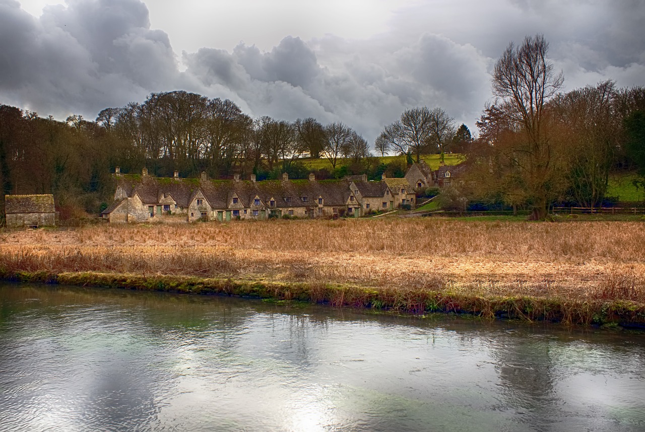 Cotswolds, Kaimas, Anglų, Anglija, Uk, Kaimas, Pastatas, Architektūra, Senas, Kraštovaizdis