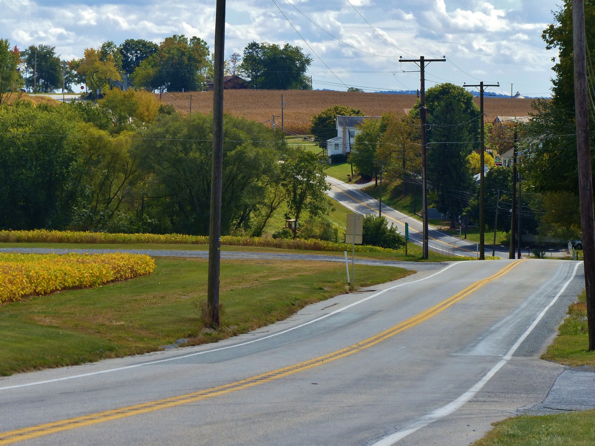 Kelias,  Šalis,  Šalies Kelias,  Pennsylvania,  Ūkiai,  Laukai,  Usa,  Pa,  Amerikietis,  Tylus