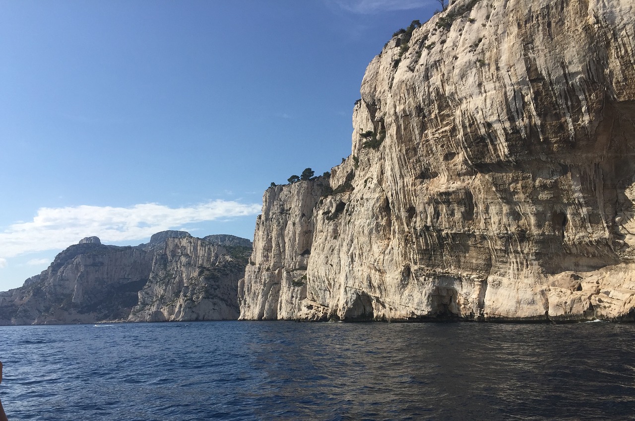 Cove, Viduržemio Jūros, Jūra, Mėlynas, Marseille, Viduržemio Jūra, Rokas, France, Uolos, Nemokamos Nuotraukos